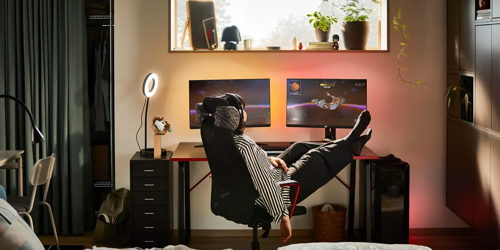IKEA-tarz sahibi bir oyuncu icin kucuk studyo daire 01
