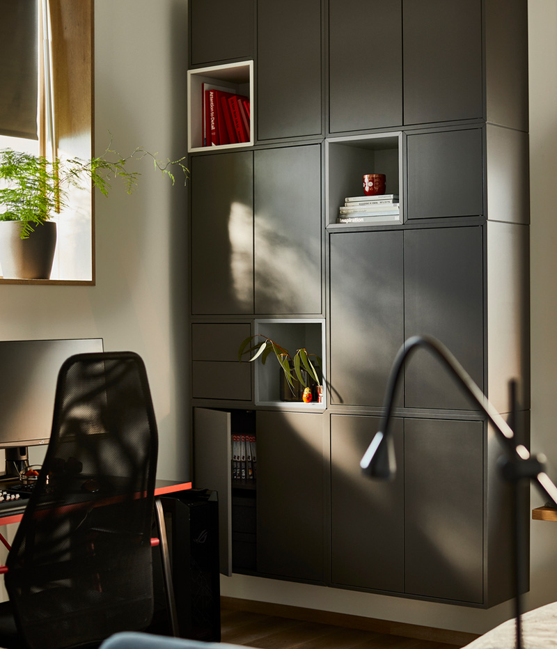 IKEA-tarz sahibi bir oyuncu icin kucuk studyo daire 05