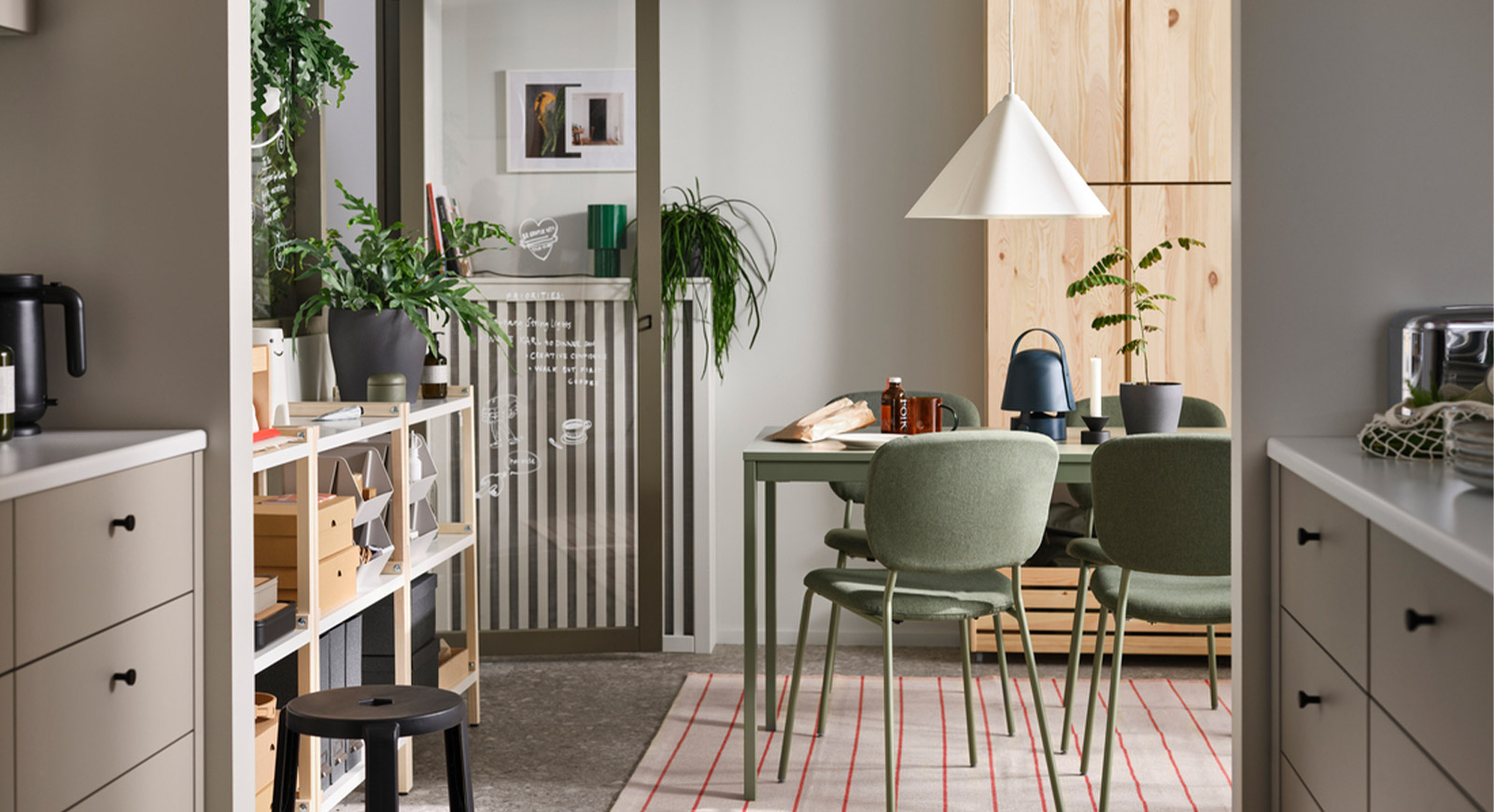 IKEA-yapacak cok isi olan aileler icin iskandinav tarzi yemek odasi fikirleri 1