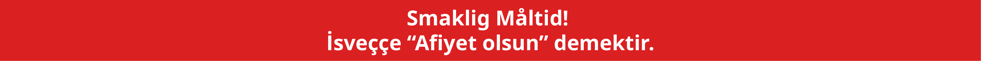 IKEA-smaklid matid tr yeni