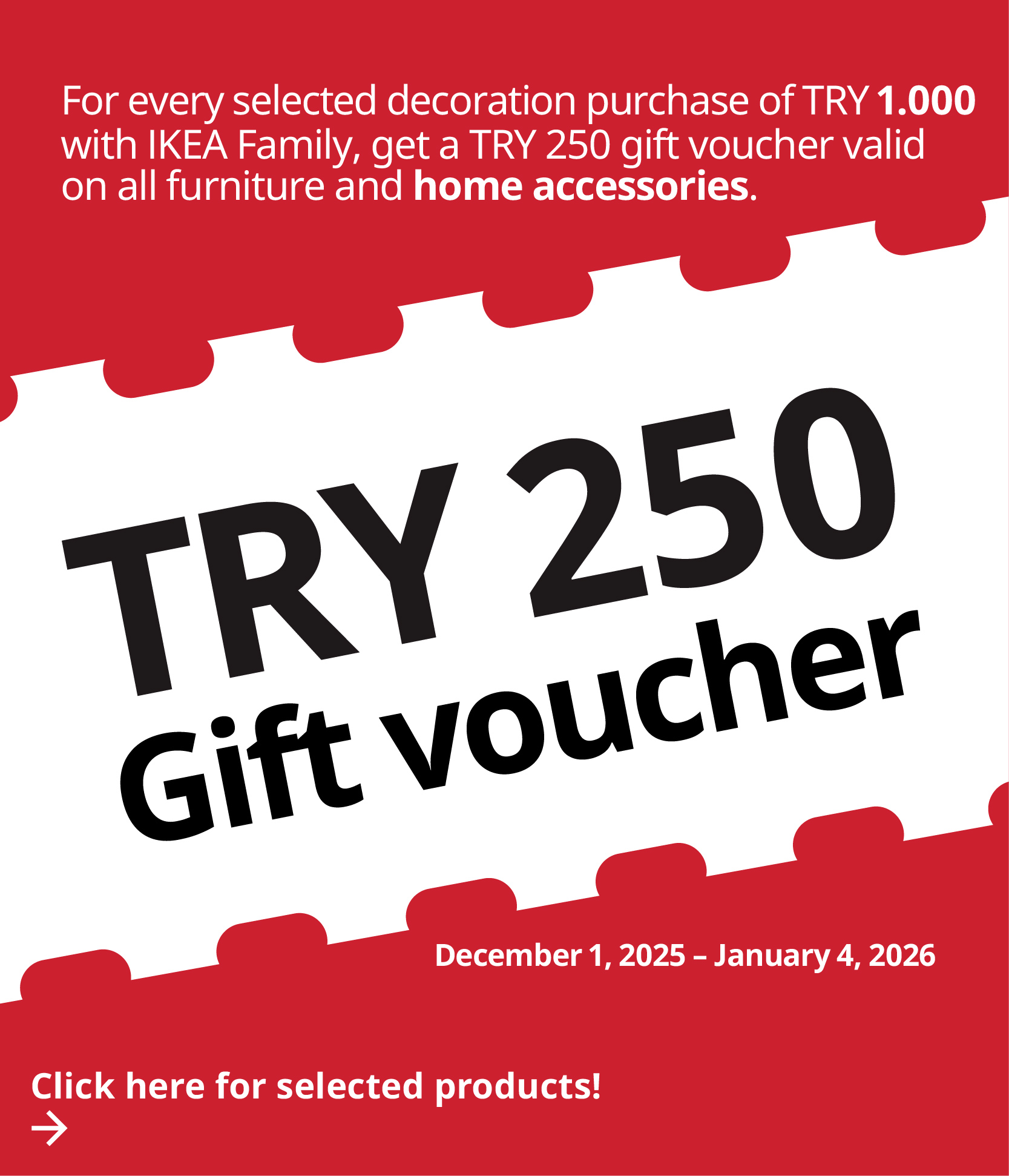 IKEA-dekorasyon hediye ceki en