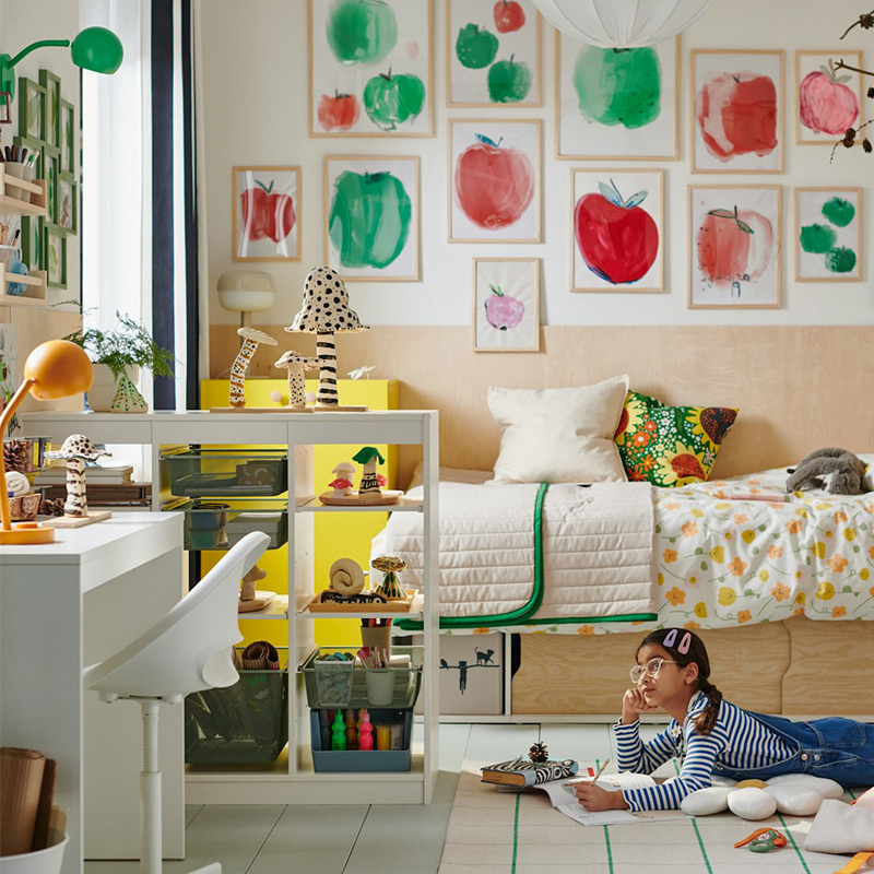 IKEA-lastare beyaz calisma masasi 3
