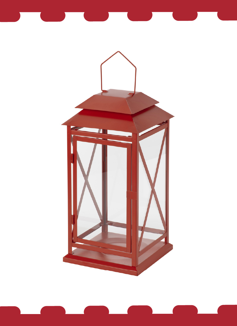 IKEA-dekorasyon hediye ceki vinterfint kirmizi fener