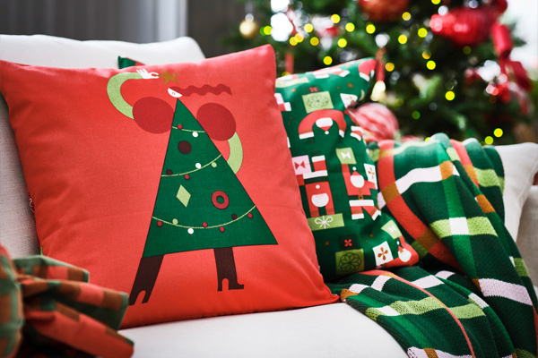 IKEA-vinterfint kirmizi kirlent kilifi