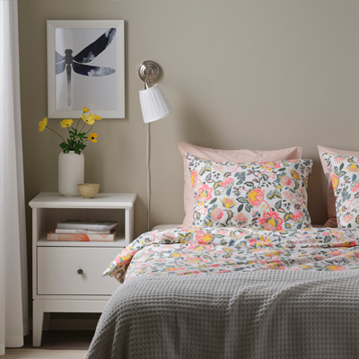 IKEA-daggsalvia cok renkli cift kisilik nevresim set