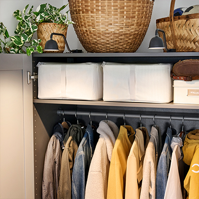 IKEA-hemmafixare beyaz gri hurc