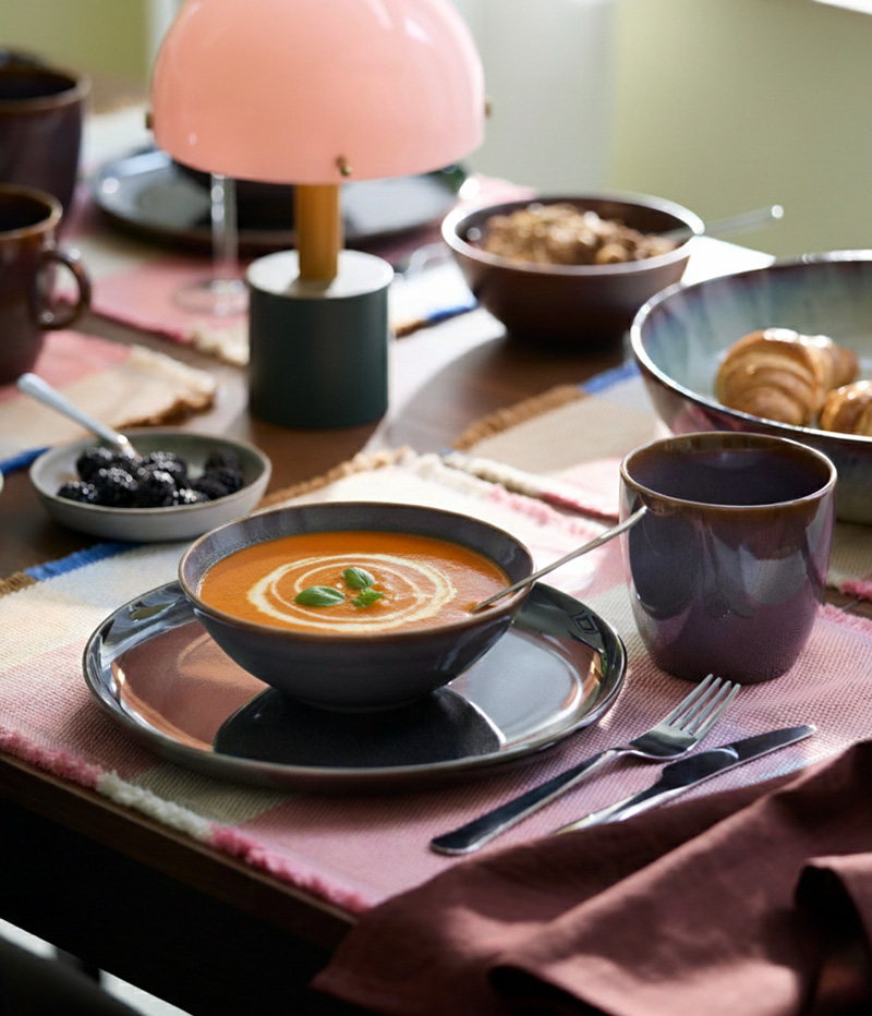 IKEA-fargklar lila seramik kase 2