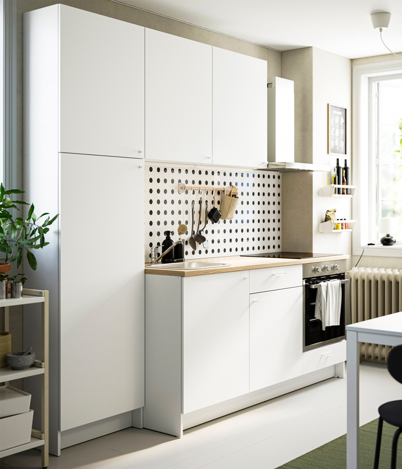 IKEA-knoxhult beyaz 240x61x220 cm mutfak dolabi kombinasyonu