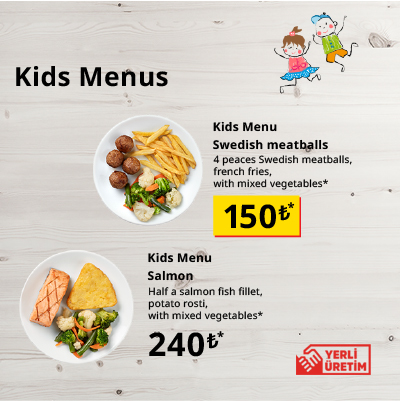 IKEA-restoran avantaj cocuk menuleri en