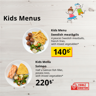 IKEA-restoran avantaj cocuk menuleri en