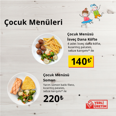 IKEA-restoran avantaj cocuk menuleri tr
