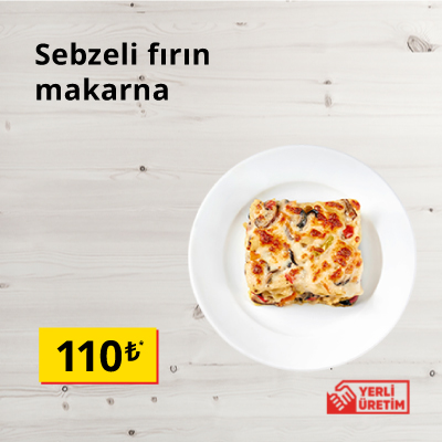 IKEA-restoran avantaj sebzeli firin makarna tr