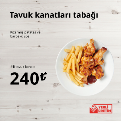 IKEA-restoran avantaj tavuk kanatlari tabagi tr