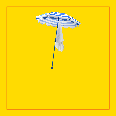 IKEA-strandon gunes semsiyesi