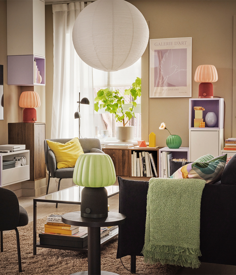 IKEA-kulglass bluetooth hoparlorlu lamba 1