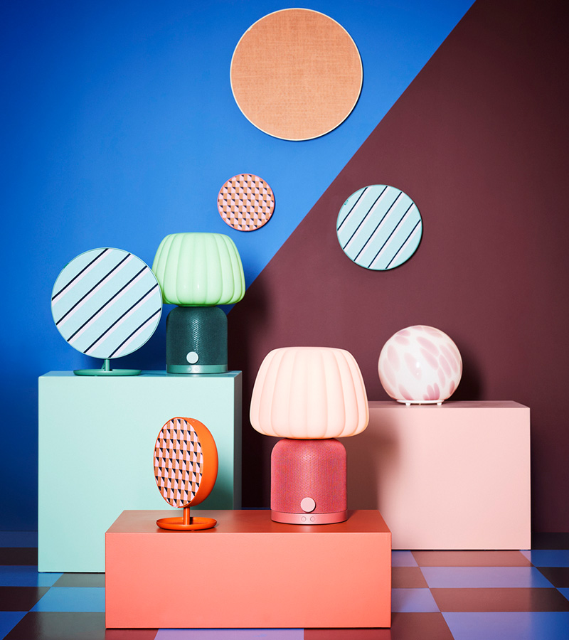 IKEA-kulglass bluetooth hoparlorlu lamba