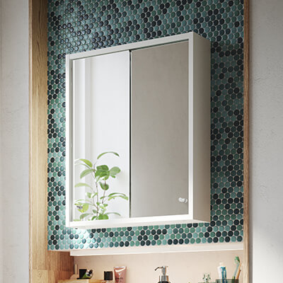 IKEA-nysjon beyaz banyo duvar dolabi 01