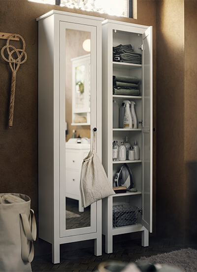 IKEA-hemnes beyaz banyo boy dolabi 01