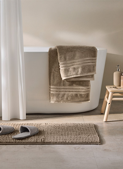 IKEA-toftbo bej banyo paspasi
