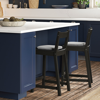 IKEA-nordviken siyah bar sandalyesi 01
