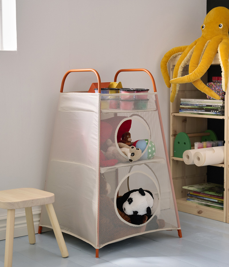 IKEA-tigerfink bolmeli saklama kutusu