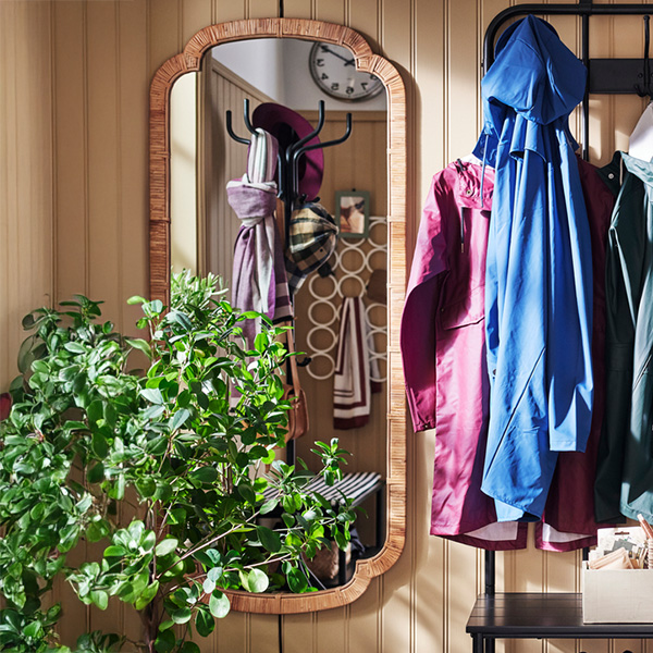 IKEA-kandlenot rattan boy aynasi 3