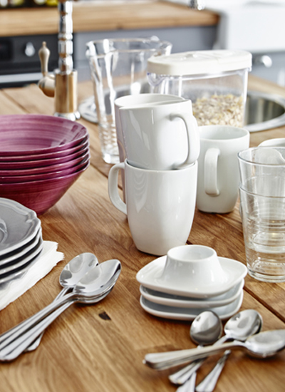 IKEA-vardera beyaz kupa