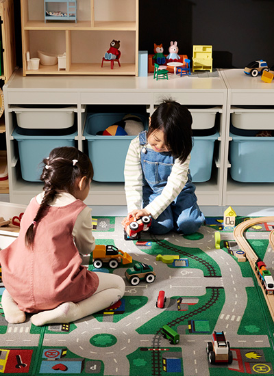 IKEA-lillabo yesil cocuk halisi