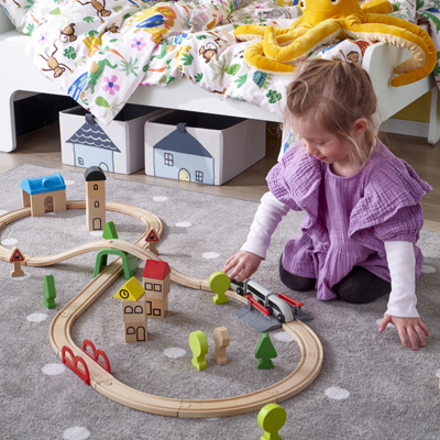 IKEA-lillabo tren seti