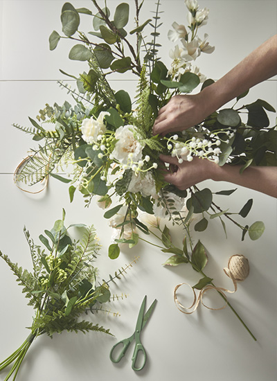 IKEA-smycka yesil yapay buket