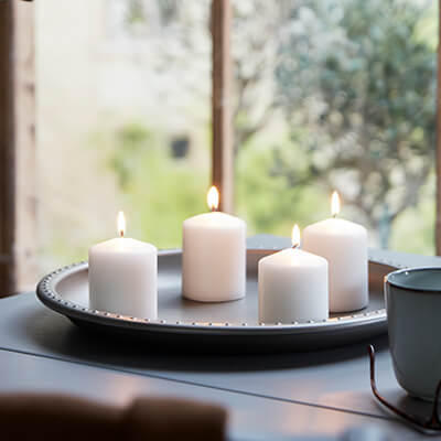 IKEA-hemsjo naturel 15 saat blok mum 91