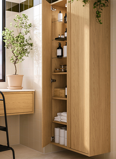 IKEA-angsjon banyo boy dolabi