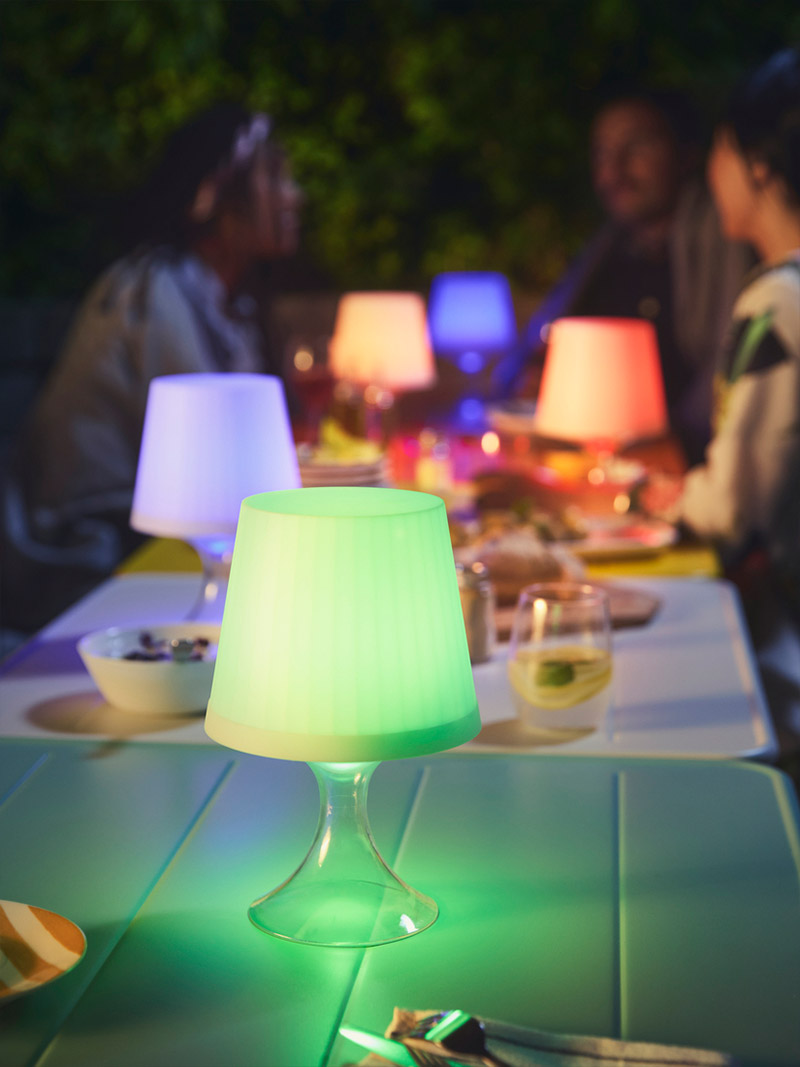 IKEA-lampan beyaz ledli masa lambasi