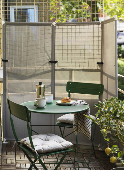 IKEA-ytterskar gri paravan