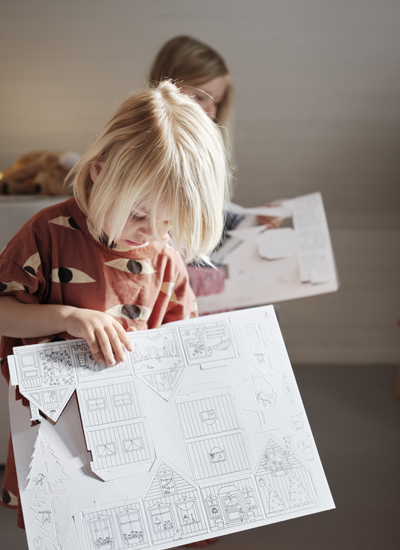 IKEA-mala karton boyama sablonu