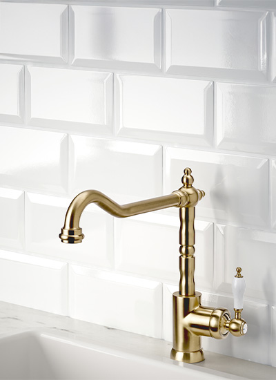 IKEA-glittran pirinc rengi eviye bataryasi