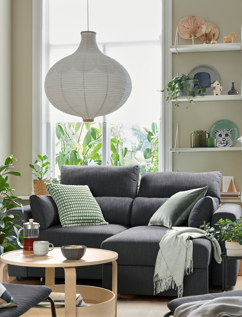 IKEA-eskilstuna antrasit 2li kanepe