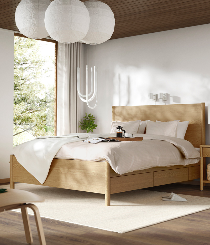 IKEA-tonstad lonset cift kisilik karyola
