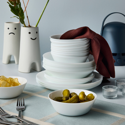 IKEA-oftast beyaz cam kase