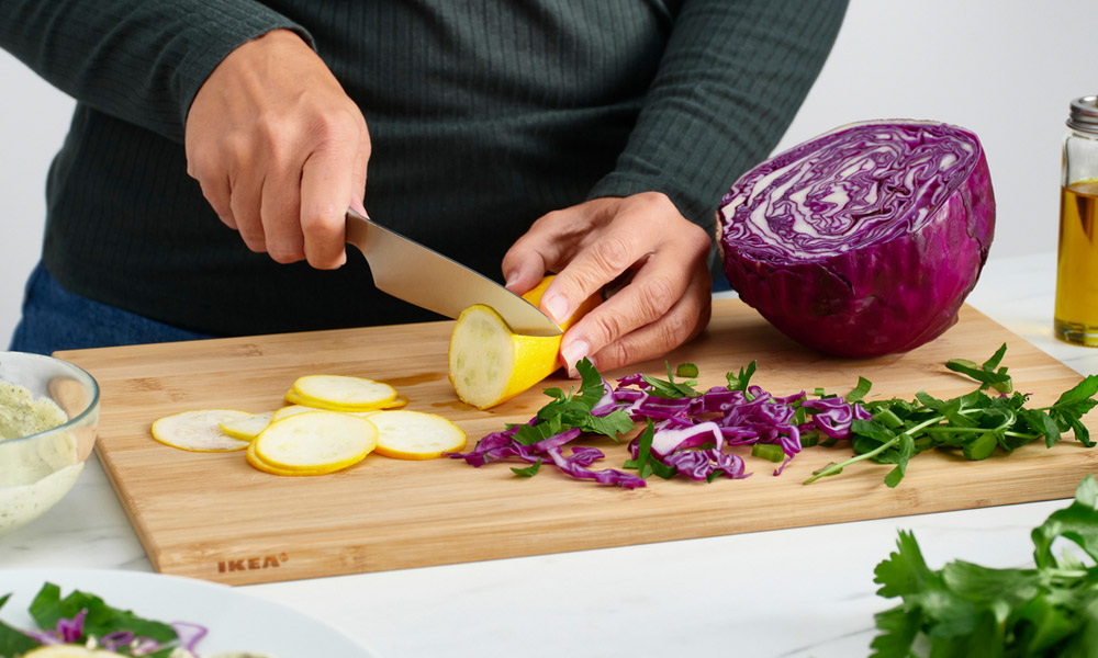 IKEA-aptitlig bambu 45x28 cm kesme tahtasi