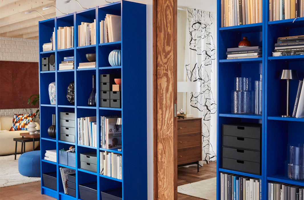 IKEA-billy kitaplik mavi