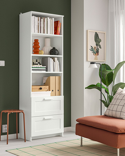 IKEA-brimnes beyaz kitaplik