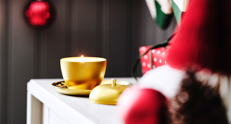 IKEA-vinterfint kokulu mum