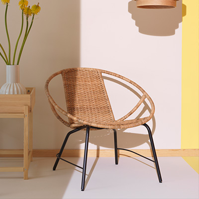 IKEA-orreslatt rattan koltuk