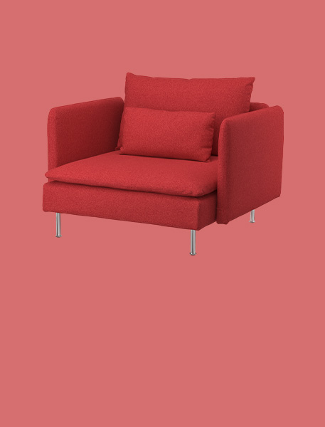 IKEA-kirmizi koltuklar
