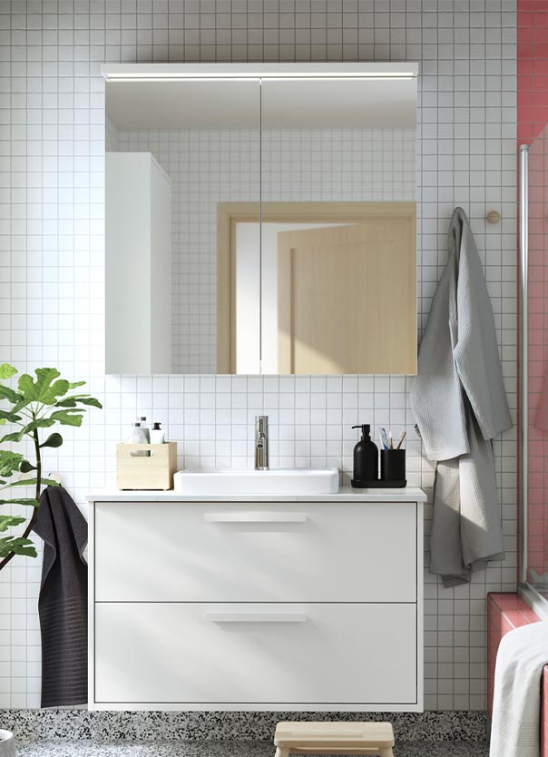 IKEA-lettan 100x15x95 cm banyo duvar dolabi