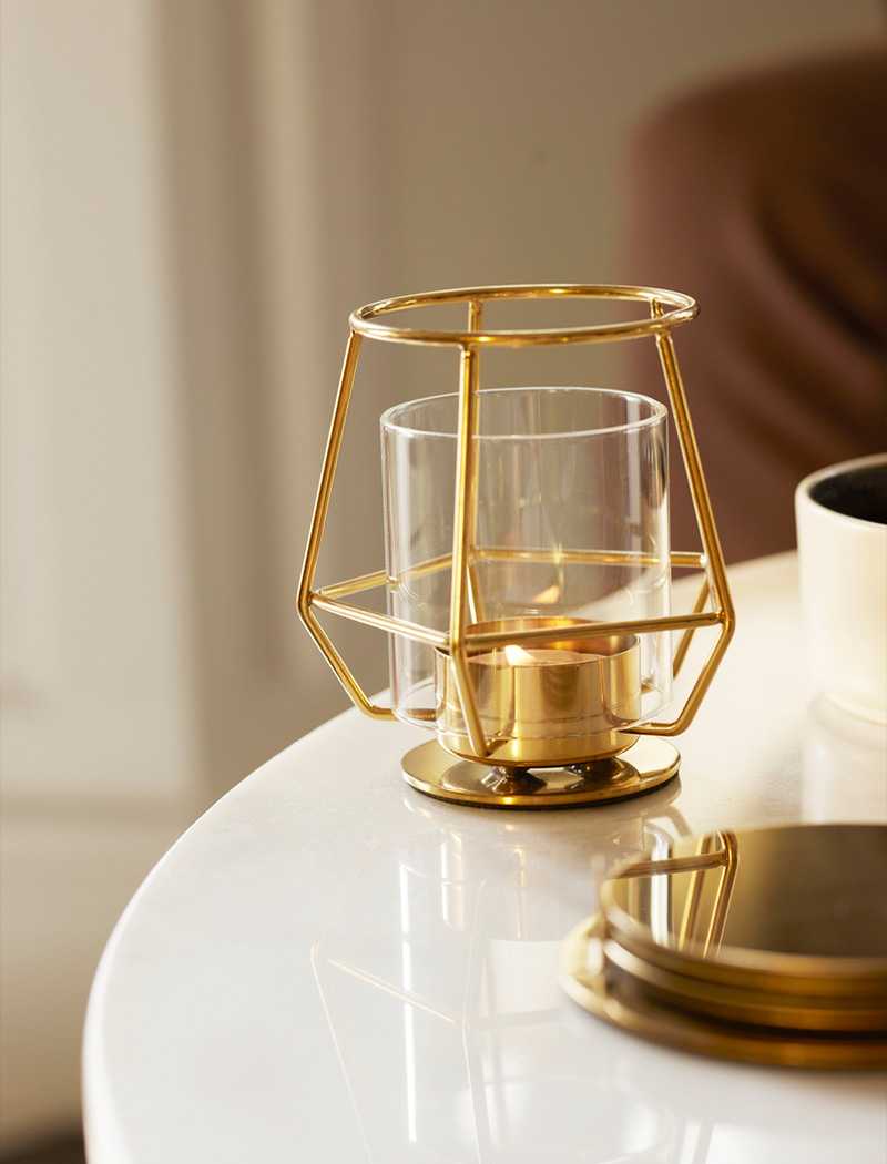 IKEA-parlband gold tealight mumluk