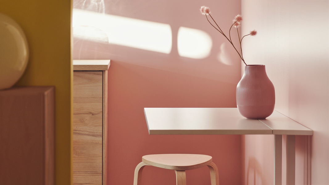 IKEA-norberg beyaz 2 kisilik duvara monte masa