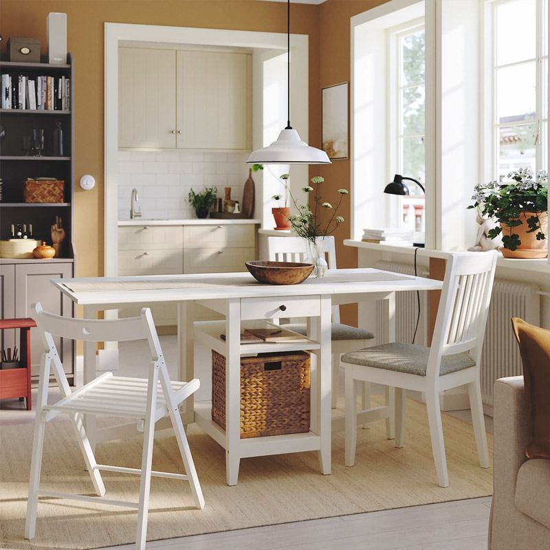 IKEA-nasinge 2 sandalyeli mutfak masasi takimi