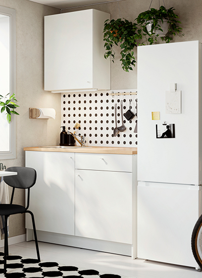 IKEA-knoxhult beyaz 120x61x220 cm mutfak dolabi kombinasyonu